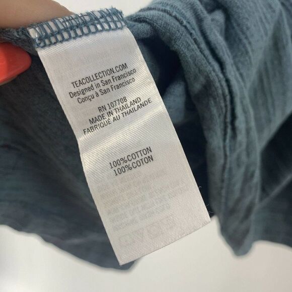 Tea Brand Girls 8 Blue Dress Short Sleeve Casual - Picture 6 of 6